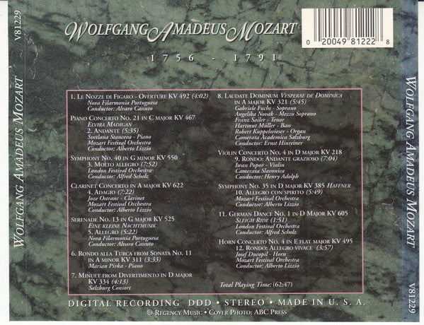 Wolfgang Amadeus Mozart : The Masterpiece Collection - Mozart (CD, Album, Comp)