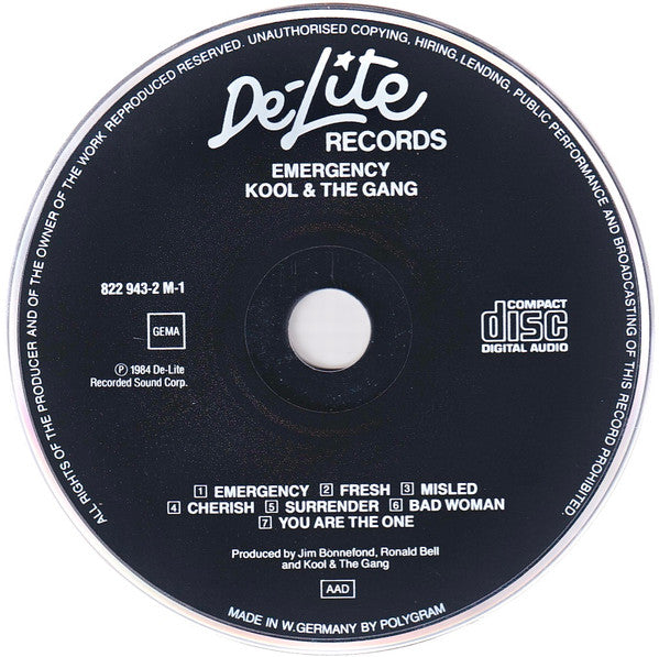 Kool & The Gang : Emergency (CD, Album)