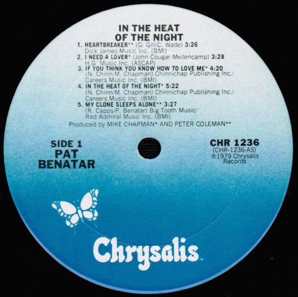 Pat Benatar : In The Heat Of The Night (LP, Album, San)