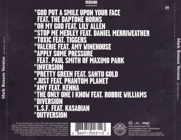 Mark Ronson : Version (CD, Album)