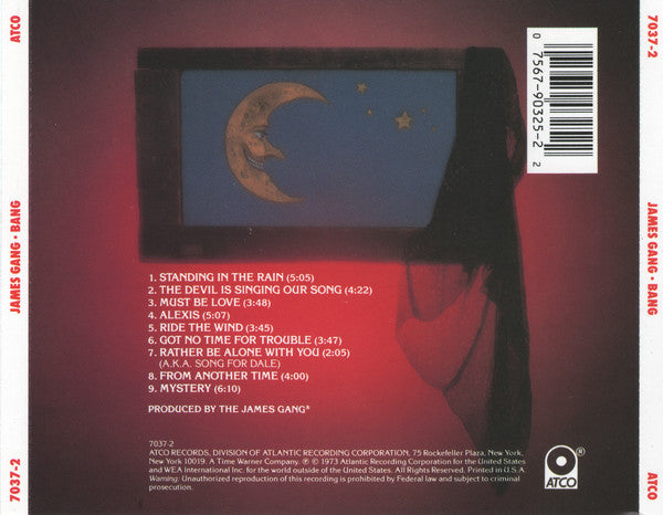 James Gang : Bang (CD, Album, RE)