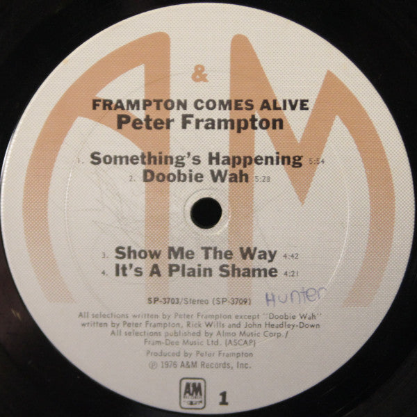 Peter Frampton : Frampton Comes Alive! (2xLP, Album, Gat)