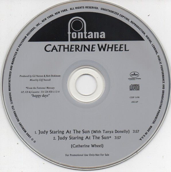 Catherine Wheel : Judy Staring At The Sun (CD, Single, Promo, j-c)