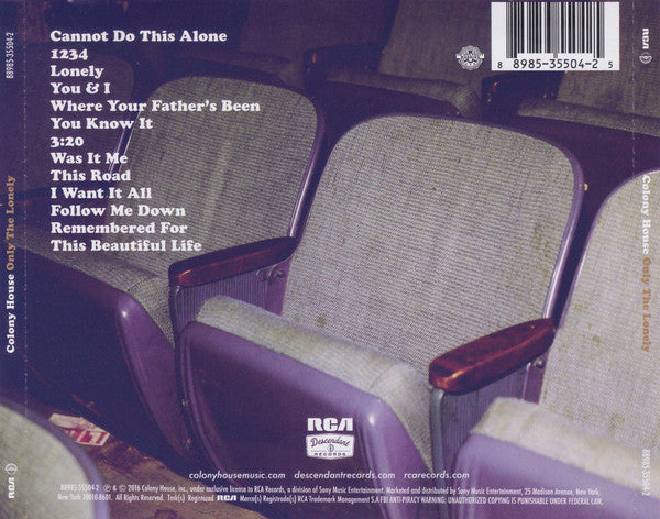 Colony House : Only The Lonely (CD, Album)