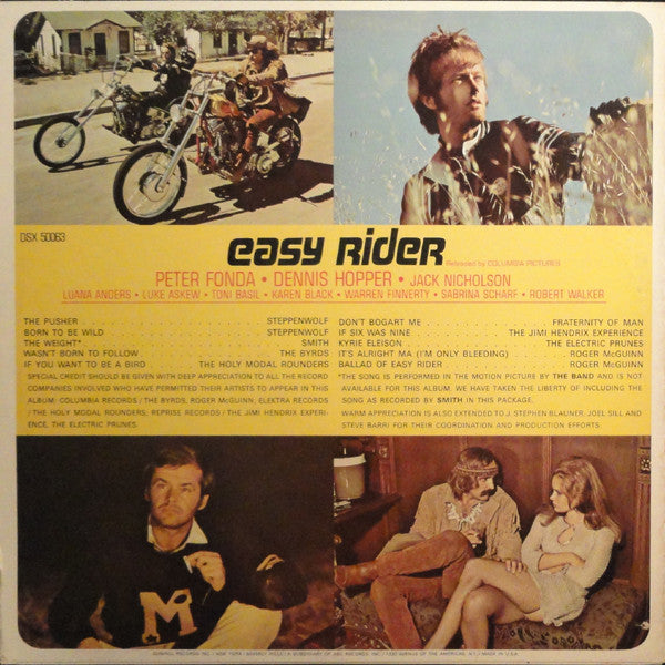 Various : Easy Rider (Music From The Soundtrack) (LP, Comp)