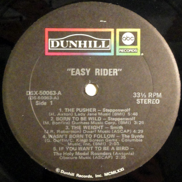 Various : Easy Rider (Music From The Soundtrack) (LP, Comp)