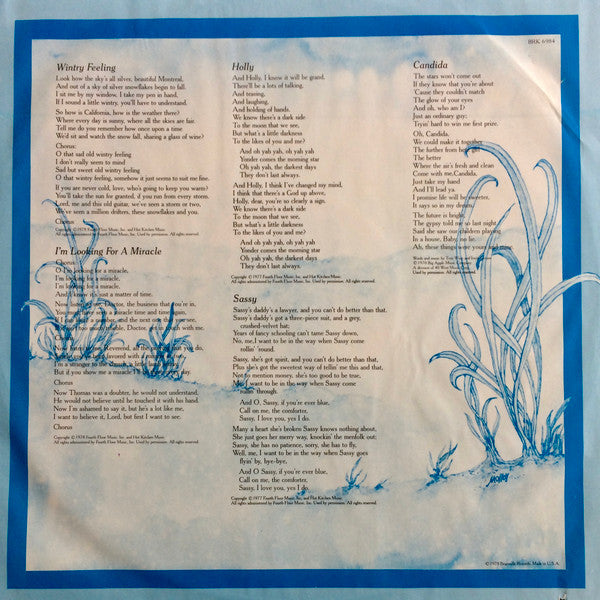 Jesse Winchester : A Touch On The Rainy Side (LP, Album, Win)
