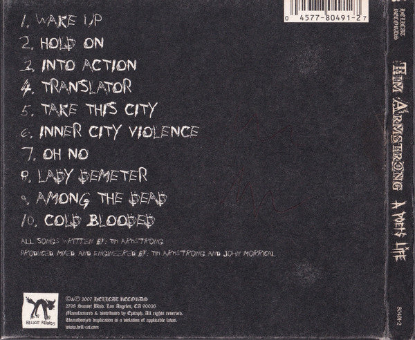 Tim Armstrong : A Poet's Life (CD, Album + DVD-V, NTSC)
