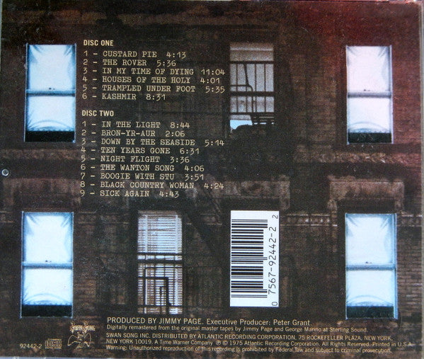 Led Zeppelin : Physical Graffiti (2xCD, Album, RE, RM, WEA)