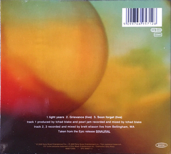 Pearl Jam : Light Years (CD, Maxi, yel)