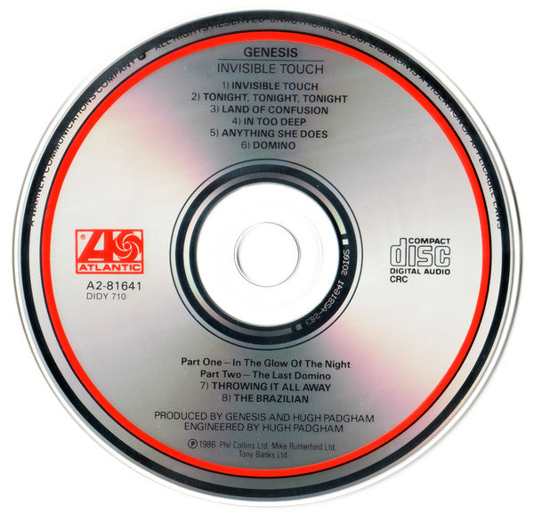 Genesis : Invisible Touch (CD, Album, Club)