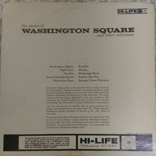 Unknown Artist : The Music Of Washington Square And Other Selections (LP)