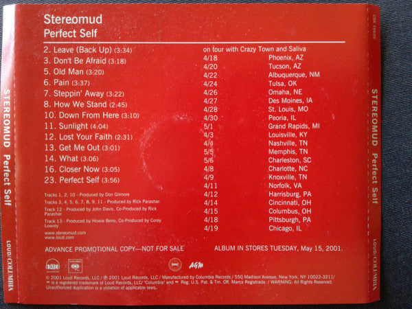 Stereomud : Perfect Self Promo (CD, Advance, Album, Promo)