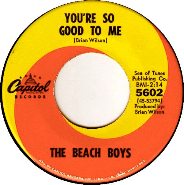 The Beach Boys : Sloop John B / You're So Good to Me (7", Single, mis)