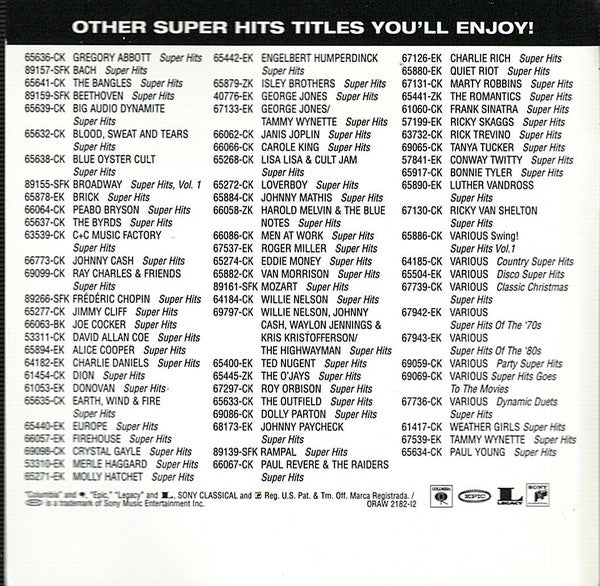 Luther Vandross : Super Hits (CD, Comp)