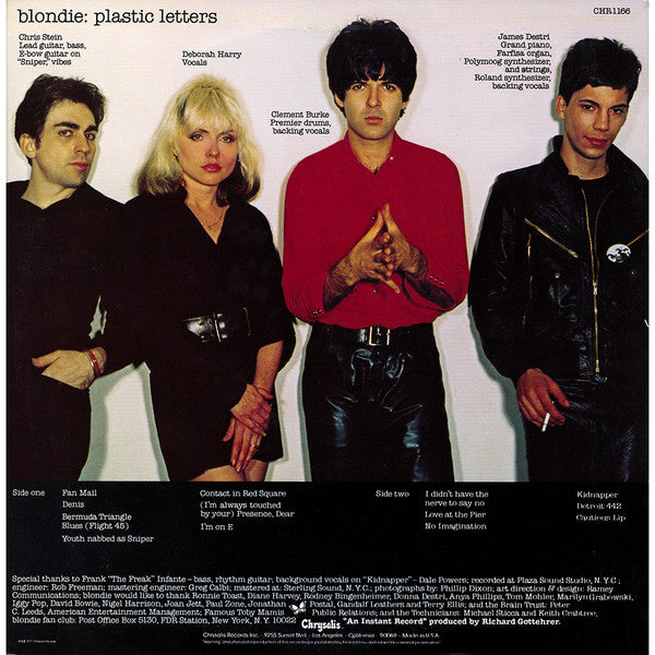 Blondie : Plastic Letters (LP, Album, Ter)