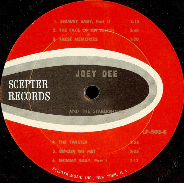 Joey Dee & The Starlighters* : The Peppermint Twisters (LP, Album, Mono, All)