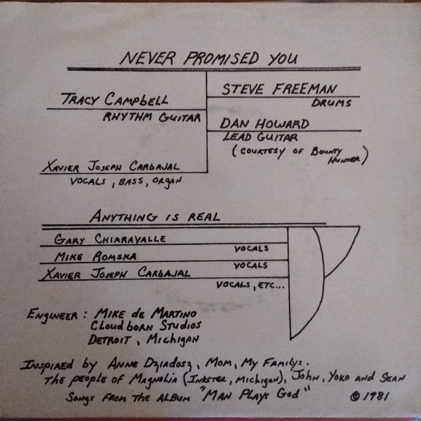 Temple (17) : Never Promised You / Anything Is Real (7")