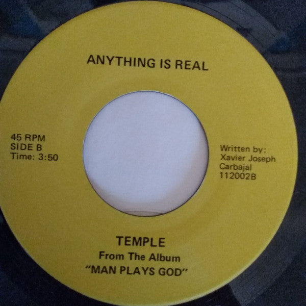 Temple (17) : Never Promised You / Anything Is Real (7")