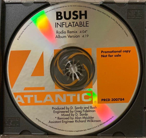 Bush : Inflatable (CD, Single, Promo)