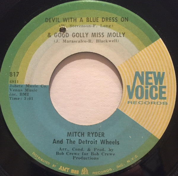 Mitch Ryder & The Detroit Wheels : Devil With A Blue Dress On & Good Golly Miss Molly (7")