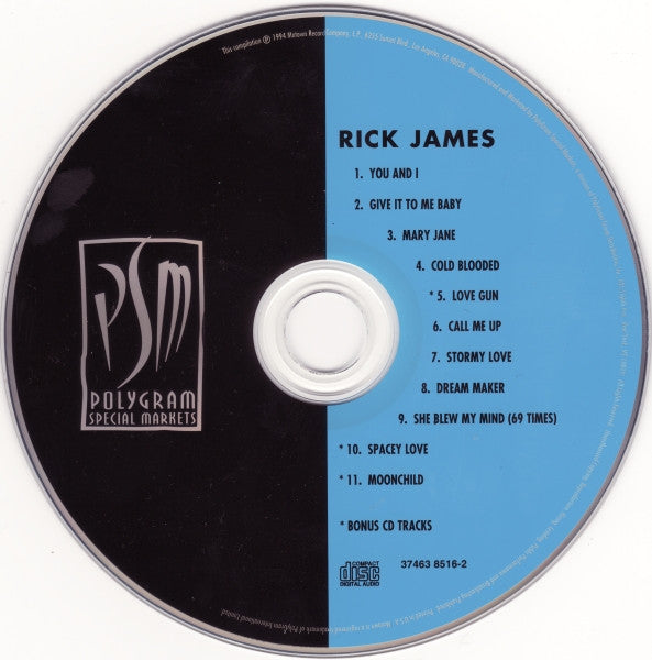 Rick James : Give It To Me Baby • Cold Blooded (CD, Comp)