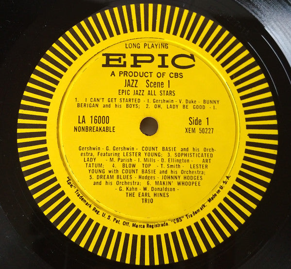 Various : JAZZ Scene 1:  Epic Jazz All Stars (LP)