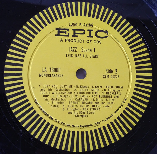 Various : JAZZ Scene 1:  Epic Jazz All Stars (LP)