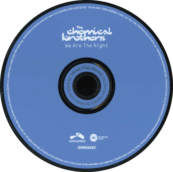 The Chemical Brothers : We Are The Night (CD, Album, Enh, Ope)
