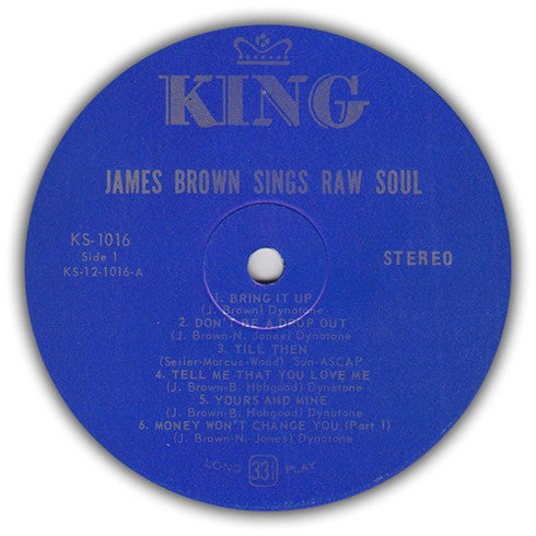 James Brown : James Brown Sings Raw Soul (LP, Album)