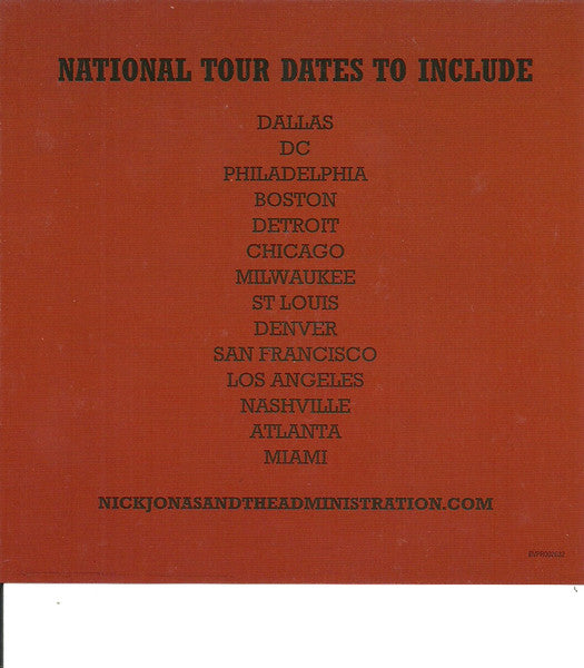 Nick Jonas & The Administration : Who I Am (CD, Single, Promo)