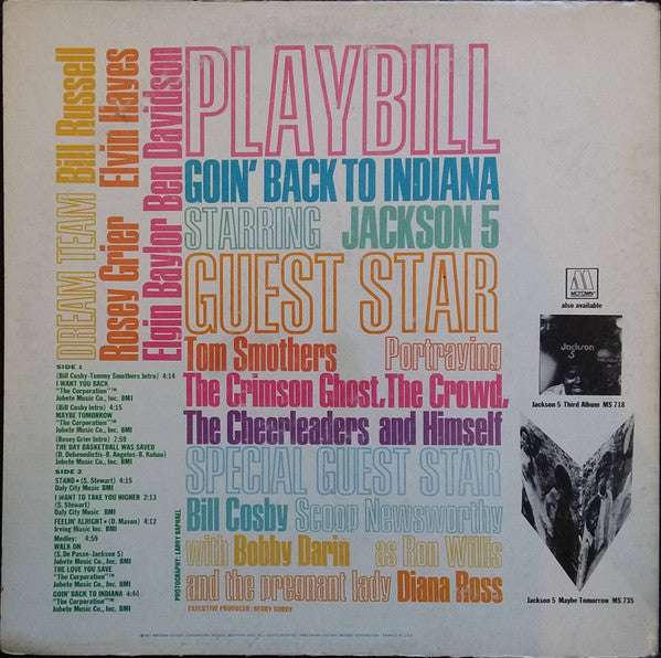 The Jackson 5 : Goin' Back To Indiana (Original TV Soundtrack) (LP, Album, Gat)