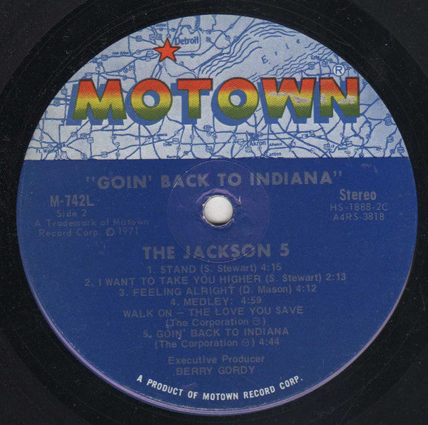 The Jackson 5 : Goin' Back To Indiana (Original TV Soundtrack) (LP, Album, Gat)
