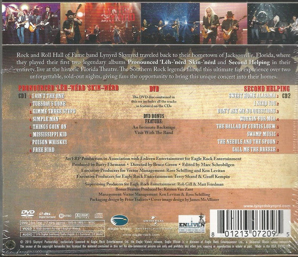 Lynyrd Skynyrd : Pronounced 'Lĕh-'nérd 'Skin-'nérd & Second Helping Live From Jacksonville At The Florida Theatre (2xCD, Album + DVD-V, NTSC)