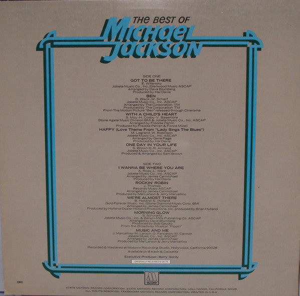 Michael Jackson : The Best Of Michael Jackson (LP, Comp, Club, RE)