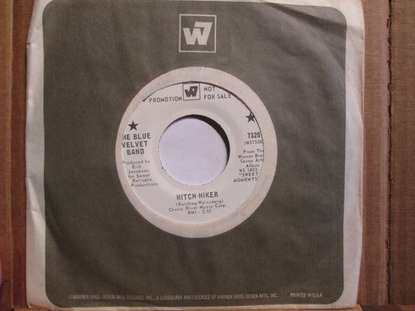 The Blue Velvet Band : Hitch-Hiker / Sittin' On Top Of The World (7", Single, Promo)