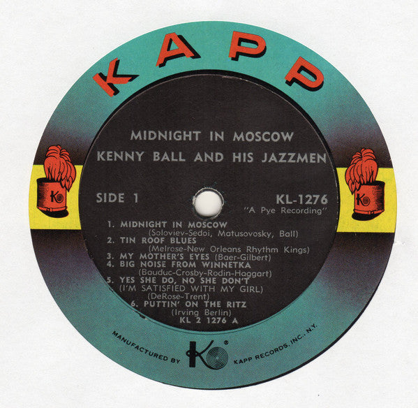 Kenny Ball And His Jazzmen : Midnight In Moscow (LP, Album, Mono)