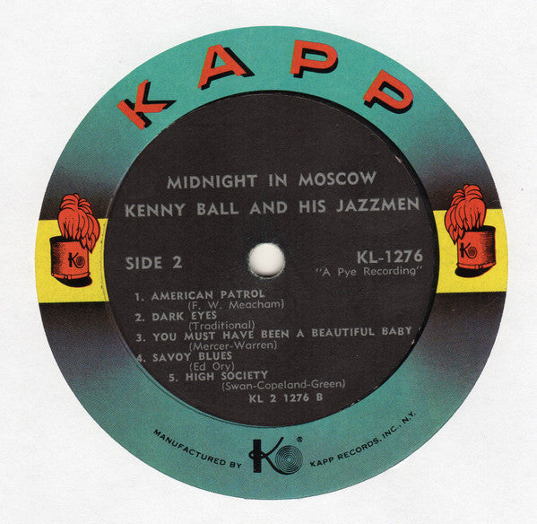 Kenny Ball And His Jazzmen : Midnight In Moscow (LP, Album, Mono)