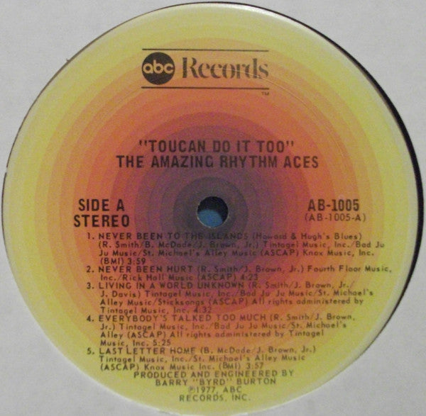 The Amazing Rhythm Aces : Toucan Do It Too (LP, Album)