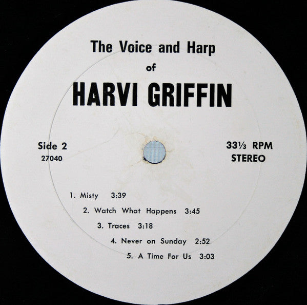 Harvi Griffin : The Voice And Harp Of Harvi Griffin (LP, Album)