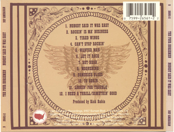 The Four Horsemen : Nobody Said It Was Easy (CD, Album, ARC)