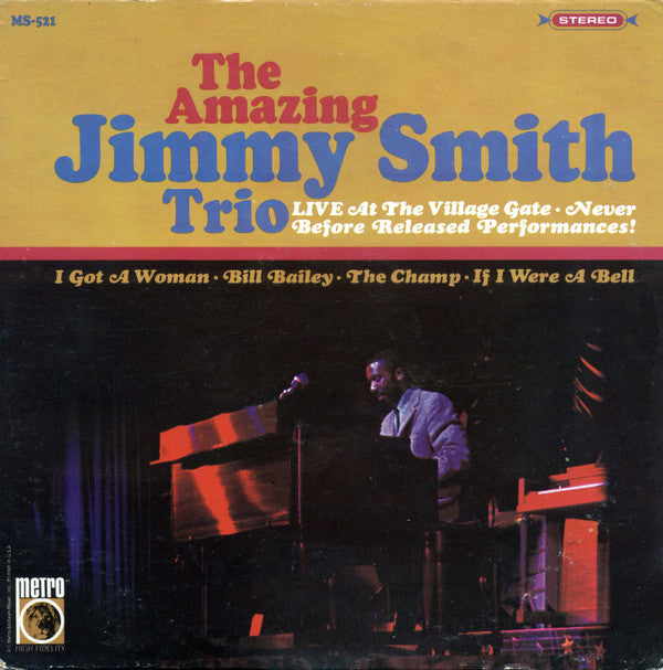 Jimmy Smith Trio : Live At The Village Gate (LP, Album)
