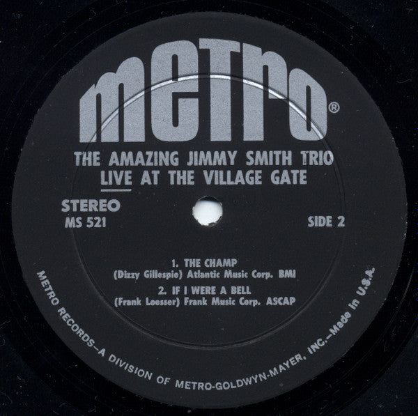 Jimmy Smith Trio : Live At The Village Gate (LP, Album)