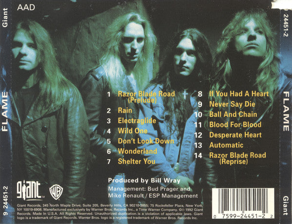 Flame (8) : Flame (CD, Album, SRC)