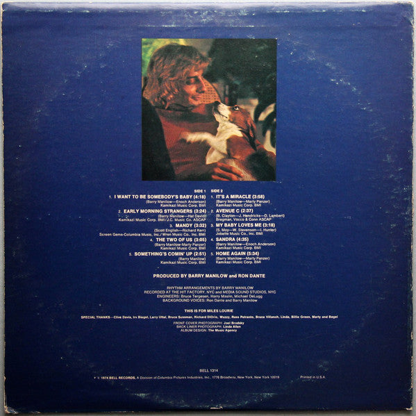 Barry Manilow : Barry Manilow II (LP, Album, Aud)