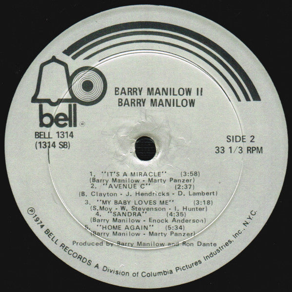 Barry Manilow : Barry Manilow II (LP, Album, Aud)