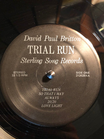 David Paul Britton : Trial Run (LP, Album)