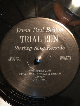 David Paul Britton : Trial Run (LP, Album)