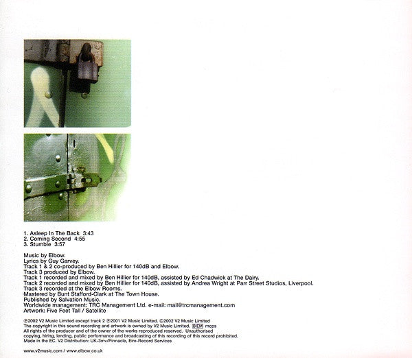 Elbow : Asleep In The Back / Coming Second (CD, Single, CD1)