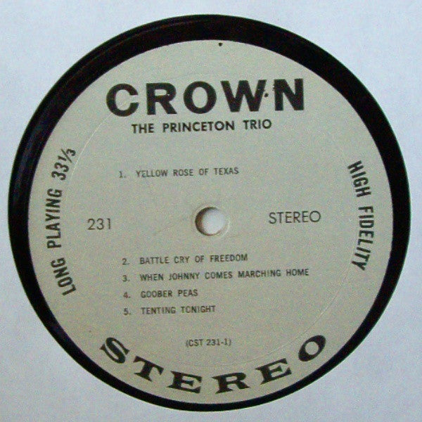 The Princeton Trio : The Princeton Trio (LP)